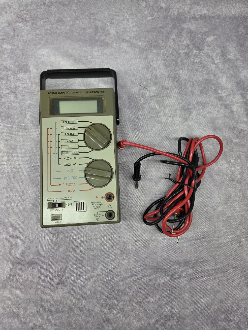 Vintage Radio Shack Micronta LCD Digital Multimeter #22-191